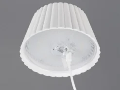 Kabellose Akku Stehlampe SUAREZ dimmbar für Innen & Außen, Weiß - 123cm klein
