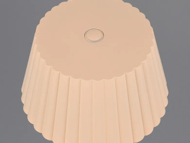 Kabellose Akku Stehlampe SUAREZ dimmbar für Innen & Außen, Beige - 123cm klein