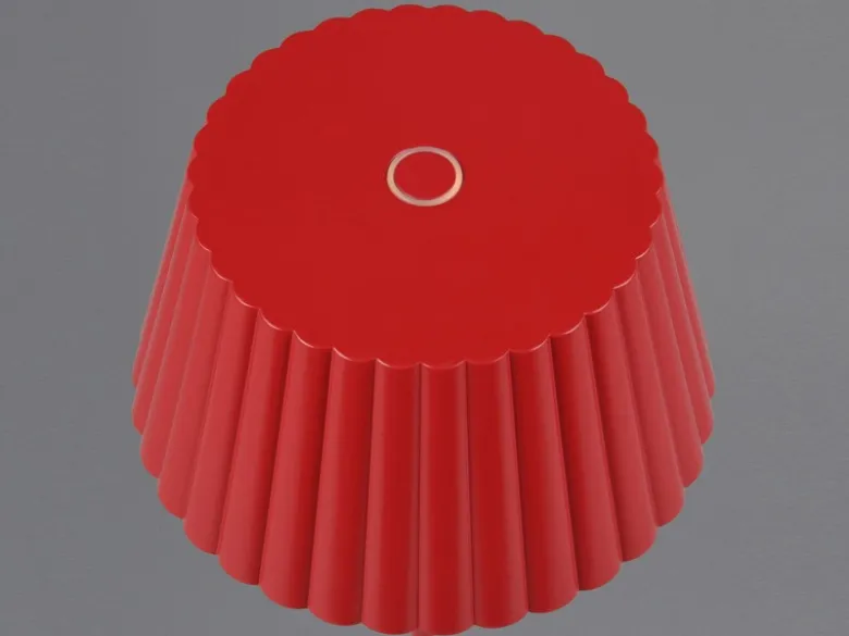 Kabellose Akku Stehlampe SUAREZ dimmbar für Innen & Außen, Rot - 123cm klein
