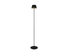 Kabellose Akku Stehlampe SUAREZ dimmbar für Innen & Außen, Schwarz - 123cm klein