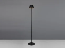 Kabellose Akku Stehlampe SUAREZ dimmbar für Innen & Außen, Schwarz - 123cm klein