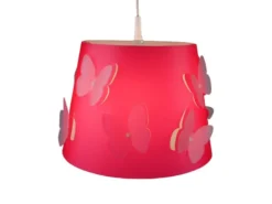 Kinderlampe Schmetterling ROSALIE Lampenschirm mehrlagig – tolle Lichteffeke