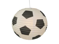 Kinder Papierlampe FUßBALL Lampenschirm Ø 40cm Pendelleuchte mit Aufhängung