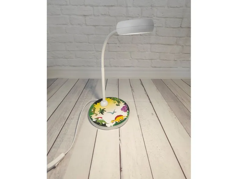 Kinder Schreibtischlampe DINO mit Flexarm, Höhe 43cm