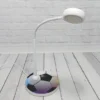 Kinder Schreibtischleuchte Weiß FUßBALL Motiv, Flexarm & LED-Leuchtmittel, 43cm