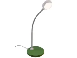 Kinder Schreibtischleuchte Grün-Grau mit Flexarm & LED-Leuchtmittel, Höhe 43cm