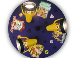 Kinderzimmer Deckenstrahler Ø35cm PAW PATROL, 3 flammig, schwenkbare Spots, Blau