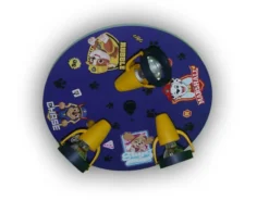 Kinderzimmer Deckenstrahler Ø35cm PAW PATROL, 3 flammig, schwenkbare Spots, Blau