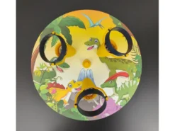 Kinderzimmer Deckenstrahler 3-flammig mit Dino Motiv, Ø 35cm
