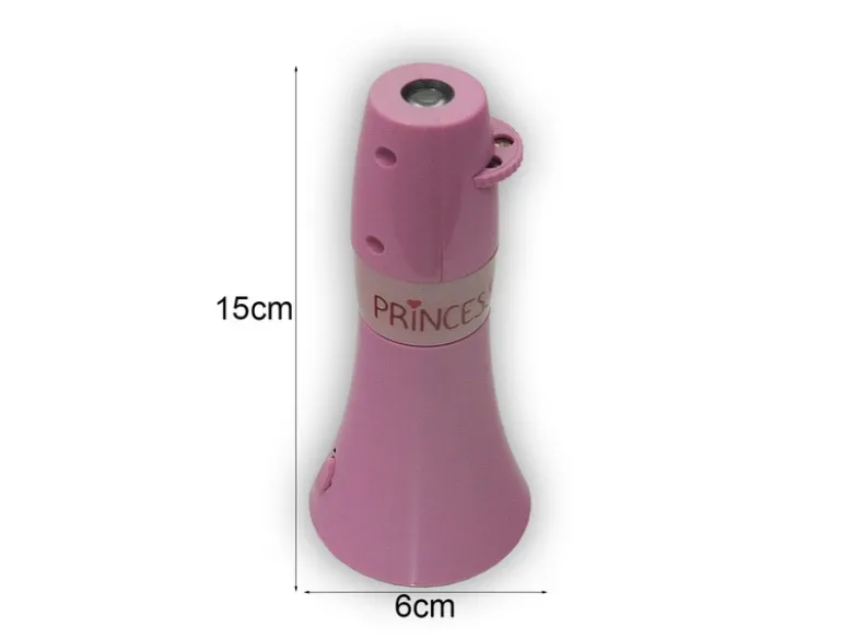 Kinderzimmer Nachtlicht PRINZESSIN (6 Motive) Taschen-Projektor Batterie H: 15cm
