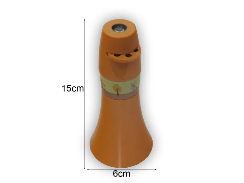 Kinderzimmer Nachtlicht WALDTIERE (6 Motive) Taschen-Projektor Batterie H: 15cm