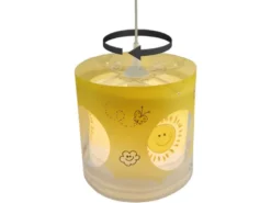 Kinderzimmer Pendelleuchte Lampenschirm drehend Motiv Sonne – tolle Lichteffeke
