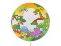 Kinderzimmer Wandlampe Dino Ø 25cm mit Schalter, Kabel, Stecker & E14 LED