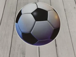 Kinderzimmer Wandlampe Fußball, Schalter und Stecker, Ø 25cm