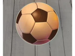 Kinderzimmer Wandlampe Fußball Ø 25cm mit Schalter, Kabel, Stecker & E14 LED