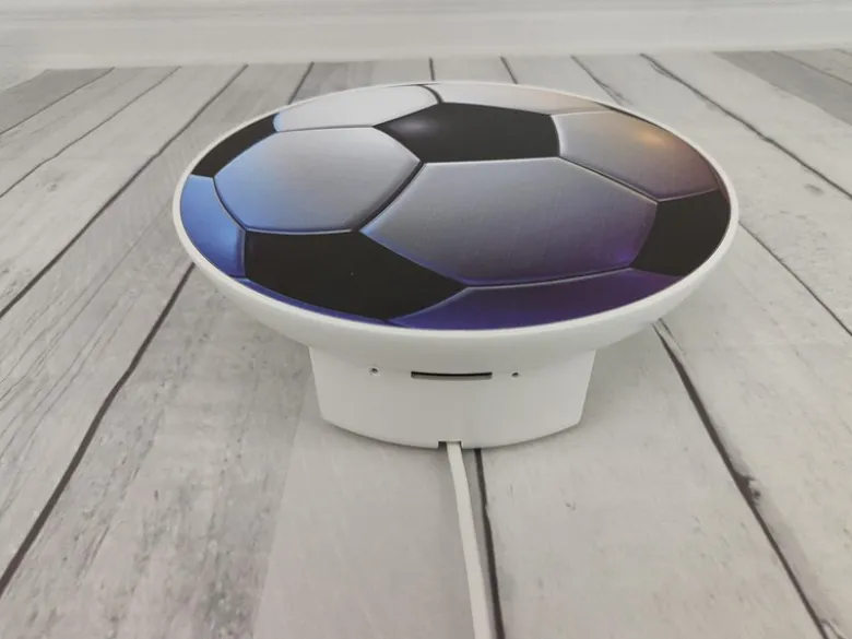 Kinderzimmer Wandlampe Fußball Ø 25cm mit Schalter, Kabel, Stecker & E14 LED