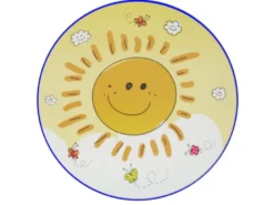Kinderzimmer Wandlampe SUNNY Gelb, Motiv Sonne, Ø 25cm