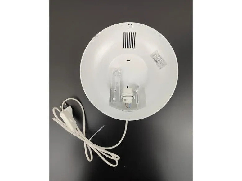 Kinderzimmer Wandlampe Weiß mit Baustellen Motiv, Schalter & Stecker, Ø 25cm