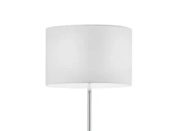 Klassische Stehlampe HOTEL mit E27 Stoffschirm Weiß, Höhe 160cm