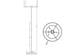 Klassische Stehlampe mit Stoffschirm Weiß & E27 LED, Höhe 160cm