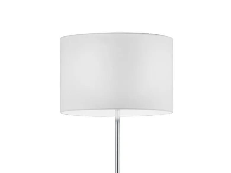 Klassische Stehlampe mit Stoffschirm Weiß & E27 LED, Höhe 160cm