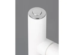 Kleine Akku Stehlampe BLAKE kabellos - dimmbar, Metall Weiß, Höhe 125cm