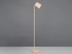 Kleine Akku Stehlampe BLAKE kabellos - dimmbar, Metall Beige, Höhe 125cm