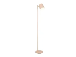 Kleine Akku Stehlampe BLAKE kabellos - dimmbar, Metall Beige, Höhe 125cm