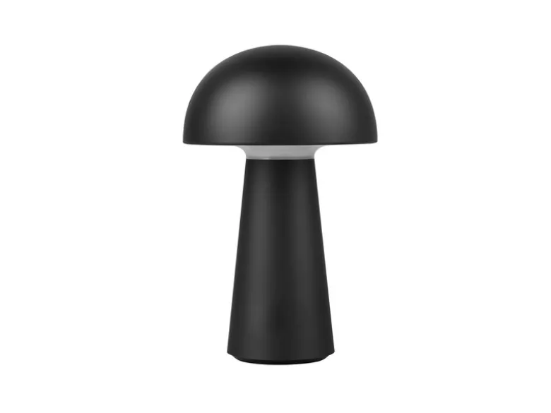 Kleine Akku Tischleuchte LENNON per USB aufladbar Schwarz, Höhe 21cm