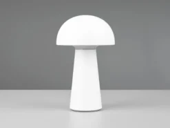 Kleine Akku Tischleuchte LENNON per USB aufladbar Weiß, Höhe 21cm