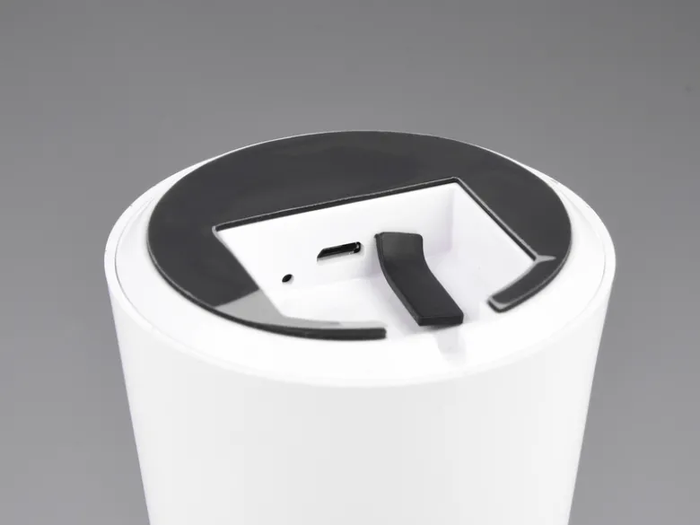 Kleine Akku Tischleuchte LENNON per USB aufladbar Weiß, Höhe 21cm