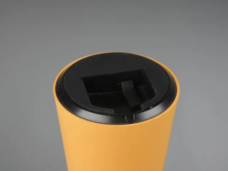 Kleine Akku Tischleuchte LENNON per USB aufladbar Gelb, Höhe 21cm