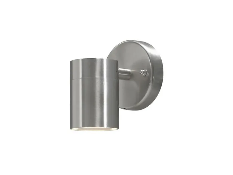 Kleine Außenwandleuchte MODENA Downlight, Höhe 9cm aus Edelstahl