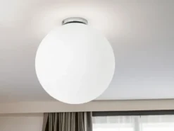 Kleine Deckenleuchte CITY 1 flammig Glaskugel Opal Weiß, Ø 30cm