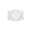 Kleine geometrische LED Wandlampen 2er SET mit Lasercut Muster, Breite 18cm