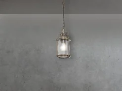 Kleine Industrial Pendelleuchte ASHLAND BAY für Innen & Außen, Bronze Ø15cm