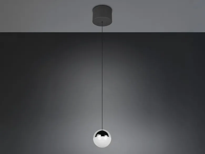 Kleine Kugel LED Pendelleuchte SENTA höhenverstellbar, Licht neutralweiß Ø 10cm