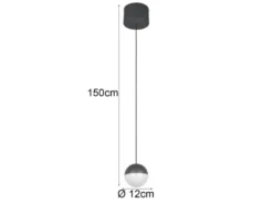 Kleine Kugel LED Pendelleuchte SENTA höhenverstellbar Ø 10cm