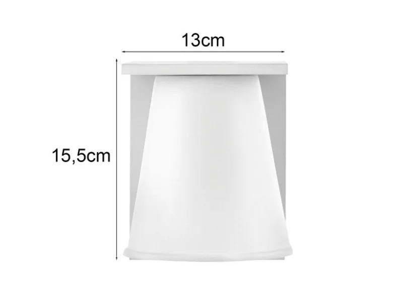 Kleine LED Außenwandleuchte HANS Weiß, Salzluft resistent, Höhe 15,5cm