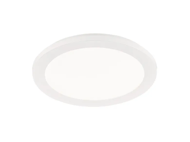 Kleine LED Deckenleuchte CAMILLUS flache Badezimmerlampe dimmbar Ø26cm Weiß IP44