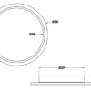Kleine LED Deckenleuchte PHOENIX extrem flach & rund, dimmbar, Ø 30cm