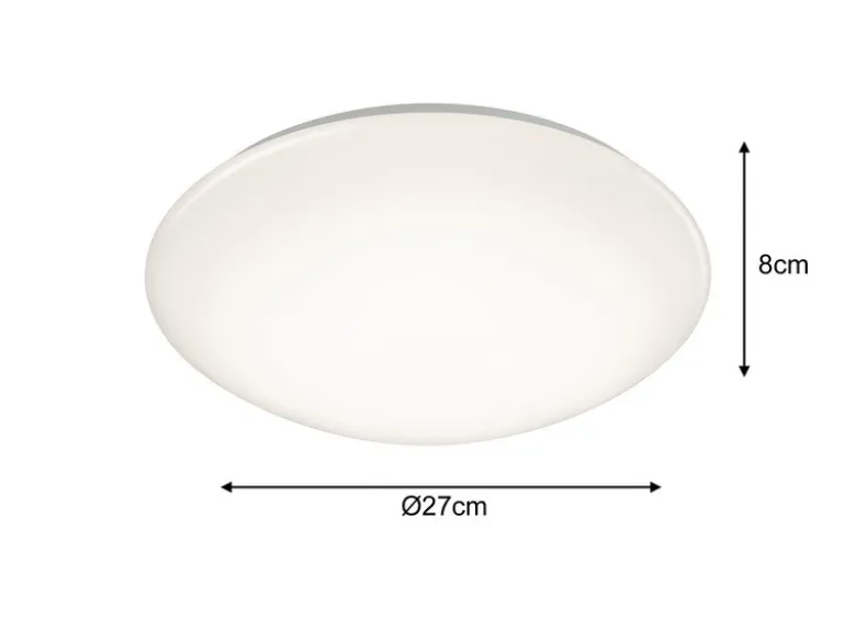 Kleine LED Deckenleuchte POLLUX IP44 mit Bewegungsmelder, Ø 27cm