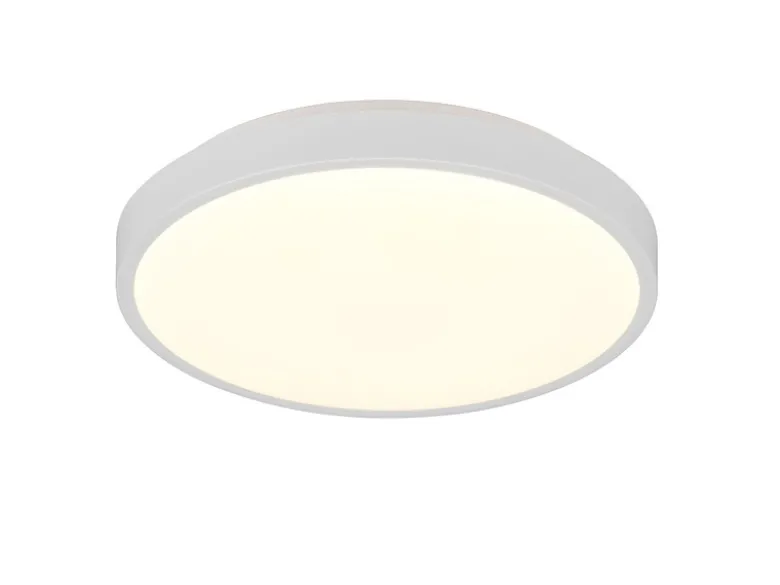 Kleine LED Deckenleuchte SLOPE ultraflach, Weiß, Ø 28,5cm