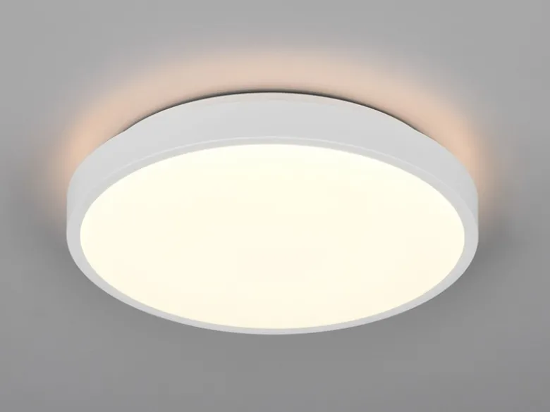 Kleine LED Deckenleuchte SLOPE ultraflach, Weiß, Ø 28,5cm