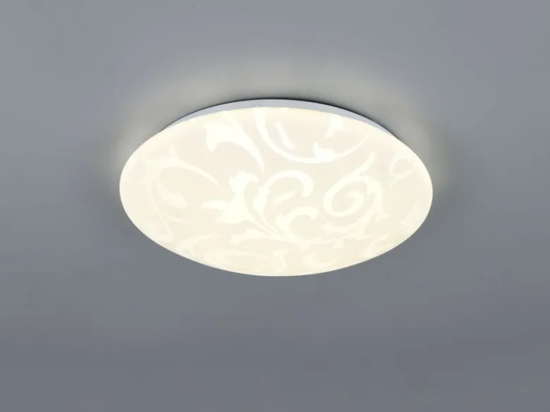 Kleine LED Deckenleuchte UMBRIA mit Rankenmuster, rund Ø 30cm