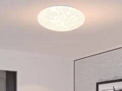 Kleine LED Deckenleuchte UMBRIA mit Rankenmuster, rund Ø 30cm
