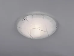 Kleine LED Deckenschale Glas Lampenschirm mit Streifendekor Ø 30cm
