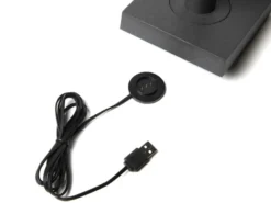 Kleine LED Outdoor Akku Tischleuchte MONACO per USB aufladbar, Anthrazit H: 19cm