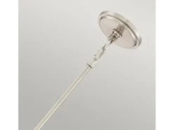 Kleine LED Pendelleuchte aus Stoff, 4-stufig höhenverstellbar, Ø 15cm