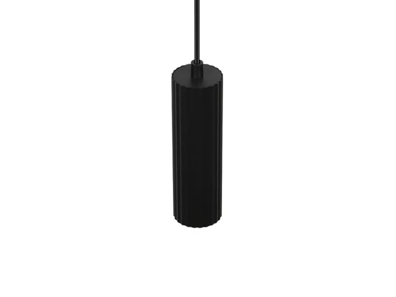 Kleine LED Pendelleuchte einflammig aus Metall Schwarz Ø 5,5cm